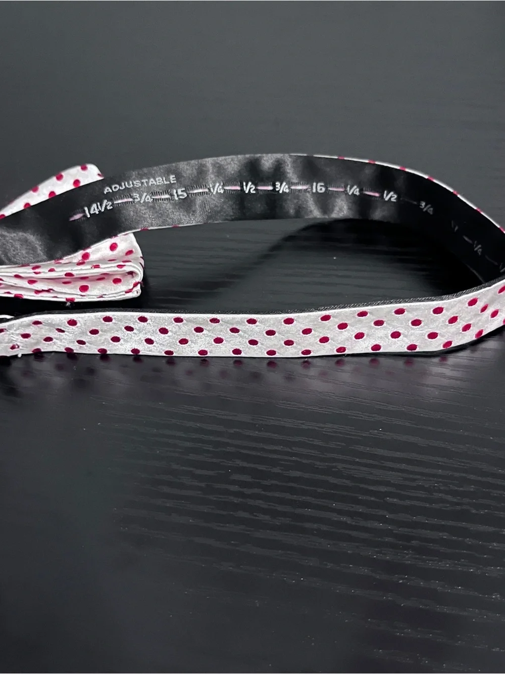 croft & barrow White Bow Tie with Red Polka Dots